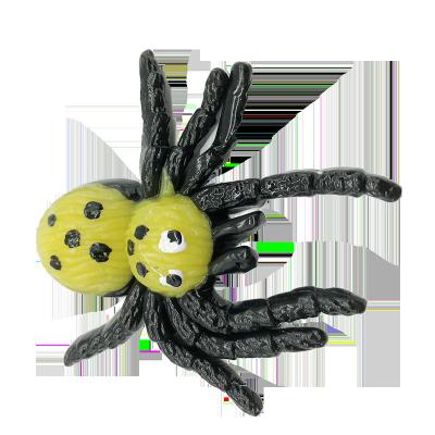 China Widely Used Educational Equipment D-135 Yellow Soft Sticky Spider TPR Compression Mud Squishy Toy for sale