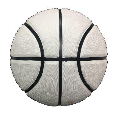 China Hot Sales Custom Made Basketball 29.5 Rubber Basketball 29.5 Dampness Black White Leather And Fun for sale