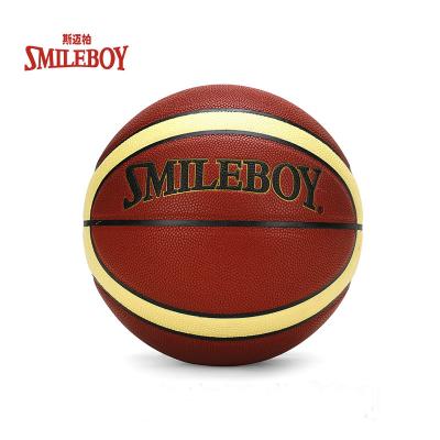 China 2021 Basketball Game Smileboy Brand Style 12 Panels High End Custom Molten Basketball for sale