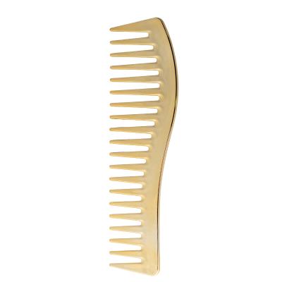 China Common Wholesale Creative Wide Tooth Comb Gold Art High Quality Gold Plated Comb Gold Combs for sale