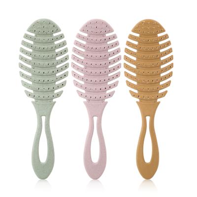 China Wholesale combs and combs creative art hair brushes detangle comb hairbrush biodegradable hair brush for sale