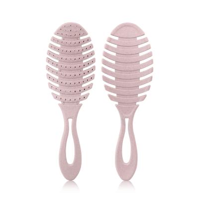 China Common Creative Art Comb Wet Hair Brush Detangling Flexible Hair Brush Custom Hair Brush for sale