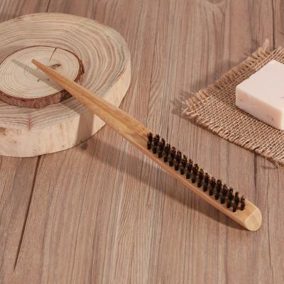 China Creative Teasing Brush Art Hair Styling Back Comb Teasing Brush, Nylon Bristle Teasing Hair Brush Rat Tail Handle Brush Combs for sale