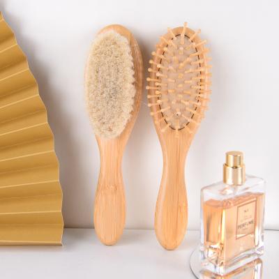 China Nondisposable Newborn Baby Hair Brush Good Selling Baby Hair Reading Brush With Private Box And Logo Design for sale