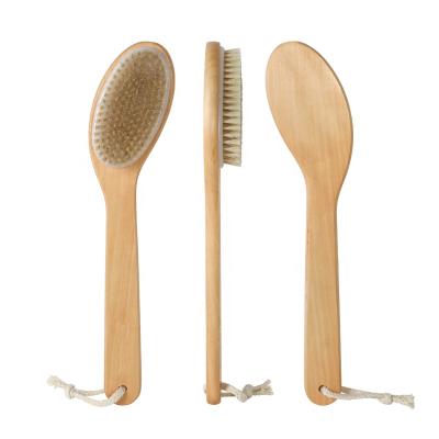 China Hot Selling Long Handle Wooden Body Brushes and Wooden Body Scrub Brush or Dryer Brush for People for sale