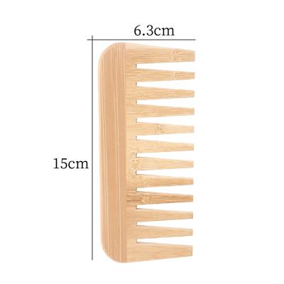 China Bamboo Brush Natural Color Bamboo Beard Comb, Wooden Comb Hair, Wooden Beard Comb Beard Grooming Comb for sale