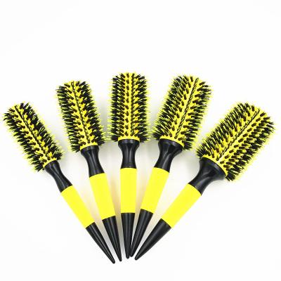 China Barber Brush Salon Hair Round Brush Hair Extension Tools Wooden Curly Hair Brush for sale