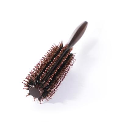 China Professional Bamboo Hair Curler Brush Roller Cushion Round Hair Dryer Brush for sale