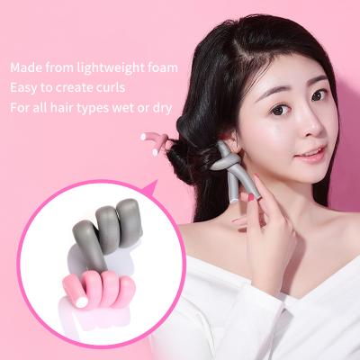 China Fashionable Creative Art Heatless Curling Ribbon And Curly Flexi Rods Hair Loop Rods Hair for sale