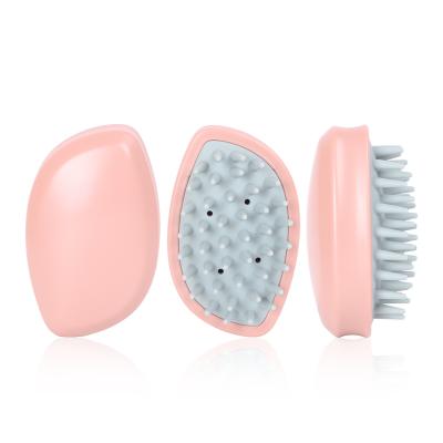 China Amazon Hot Selling Silicone Shampoo Brush Newly Foam Hair Brush High Quality Pink Green Blue Pink Shampoo Brush for sale