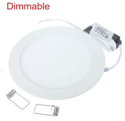 China LED Panel light 4W 6W 9W 12W 15W 25W Round Ultrathin SMD 2835 Power Driver Ceiling Panel Lights Cool/Natural/Warm White for sale