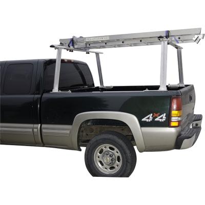 China No Drill Aluminum Pickup Truck Ladder Rack Take Up Truck Bed Ladder Rack Mount for sale