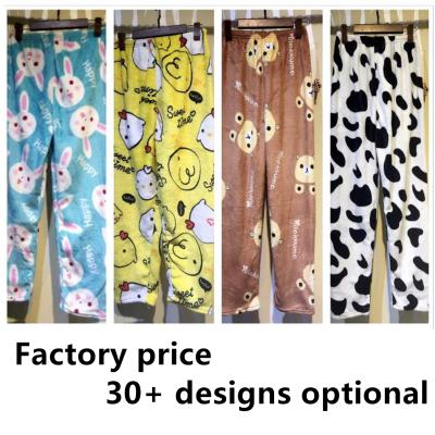 China Winter QUICK DRY Lounge Pants Warm Flannel Gaiters Pajama Pants For Ladies for sale