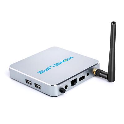 China Metal case cloud system android tv box metal case OTT update external antenna 2.4Ghz WIFI advertising function video player real time update set top box for sale