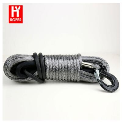 China ATV/UTV HYropes Winch Rope 12mm/28mm Hydraulic Winch Rope Manual Anchor Winch Rope for sale