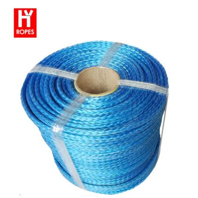 China ATV/UTV HYropes RR0012 amsteel winch rope sale blue color synthetic atv winch rope rope for sale