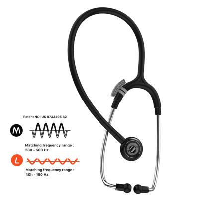 China Durable Lightweight Core Components Hospital Use Dual Frequency Stethoscope Noise Resistant 5 Years Warranty for sale