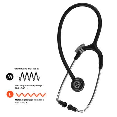 China Noise Resistant Support Customized Services High End Adult Lightweight Dual Frequency Multifunctional Stethoscope for sale