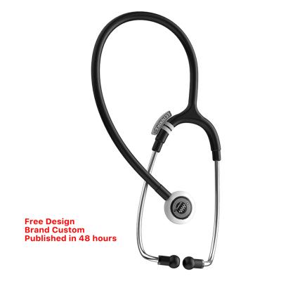 China Brand Heavy Duty Custom Adult Anti Noise Double Frequency Noise Support Single Head Teaching Medical Stethoscope for sale