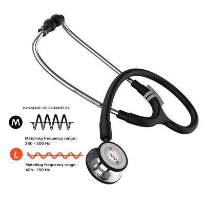 China Noise Resistant Double Head Quality Amazon Hit Synthetic Elastomer Hose Best Quality Double Head Stethoscope for sale