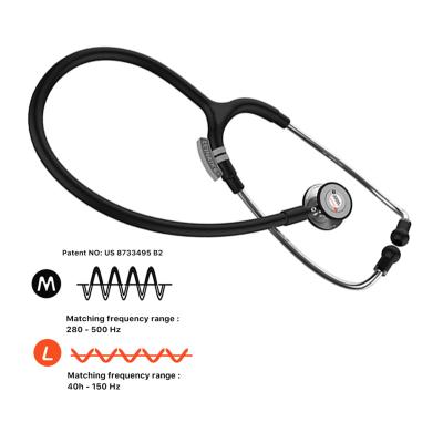 China Low MOQ Noise Resistant In Single Running Lightweight Multifunctional Medical Doctor Nurse Use Dual Audio Stethoscope for sale