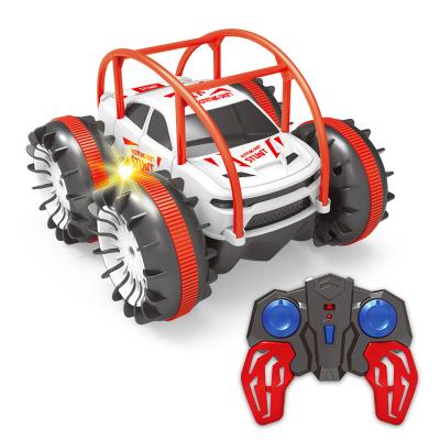 China 2023 hot product remote control amphibious rotation 360 rotation and tipping tilting car for child tipping and light rc car for sale