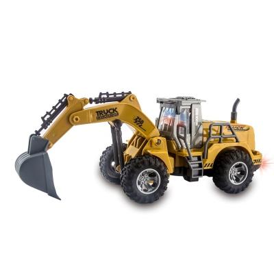 China Hot Sale 2023 Excavation Truck Engineering Car Remote Control Car For Child Construction Digger Toy Engineer Car For Kid rc car for sale