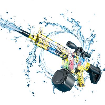 China Automatic Power-In Case Electric Water Gun Water Gun M416 High Pressure Auto Gun Range Long Shot Summer Shooting Splash Water Gun 10 meters for boys adults for sale