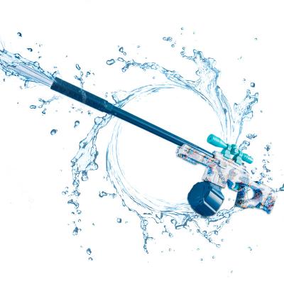 China Automatic Power-Protection In Case Strongest Water Water Gun Toys With Large Capacity 30ft Extend Automatic Water Soaker Electric Water Gun For Adults for sale