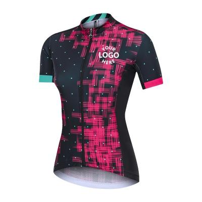 China GBM Breathable Sublimation Printing Bike Shirt Uniform Bicycle Wear Women Custom Short Sleeve Cycling Tank Top for sale