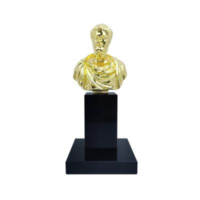 China China Custom Metal Trophy Factory Souvenir Gift Metal Award Gold Statue Award Trophy for sale