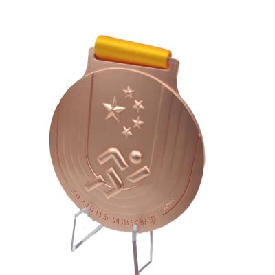 China China High Quality Professional Customized Metal Marathon Sports Award Medallion Soccer Trophy Gold Medal for sale