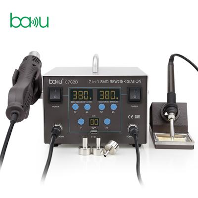 China BAKU Retail Stations Smd Bga Automatic rework station soldering heat gun for mobile repair ba-8702D for sale