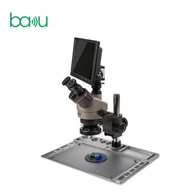 China BAKU Latest Video Camera Binocular Microscope ba-011 with Table Stand for PCB SMD Repair Ba-011 for sale