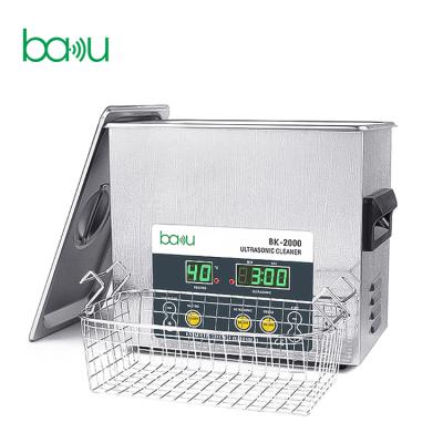 China BAKU New Product BK-2000 Mini Digital Portable Hotel Ultrasonic Cleaner for Mobile Phone and Monocle for sale