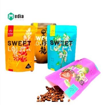 China Hot Sale Customized Printing Biodegradable Packaging Bag Plastic Kraft Paper Resealable Mylar Bag for sale