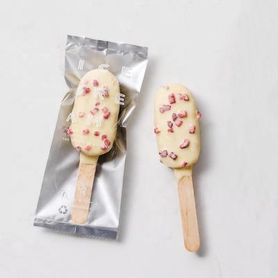 China Custom Printed Biodegradable Ice Lolly Cream Popsicle Wrapper Packaging Plastic Bags for sale