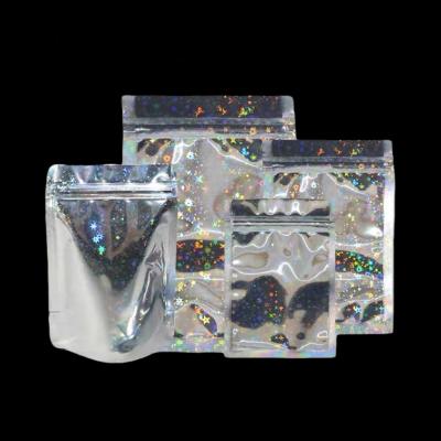 China Wholesale Transparent Plastic Small Zip lock Sealable Packaging Mylar Hologram Bags for sale