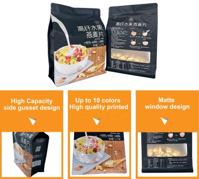 China Customized Packaging and Logo Printing Mylar Aluminum Foil Plastic Poly Bag with Window for sale