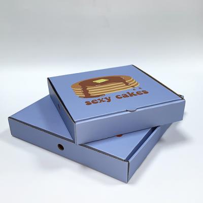 China 8 10 12 16 Inch Recyclable Wholesale Custom Logo Take Away Corrugated Paper Gift Cardboard Food Packaging Pizza Boxes for sale