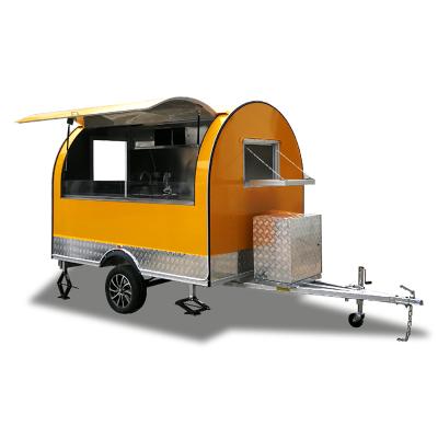 China Good factory price of cost performance UKUNG multifunctional seamless mobile food trailer, hot dog food cart, snack truck for sale