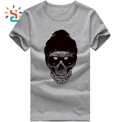 China Custom New Design T-shirt Printing QUICK DRY Pattern Skull T-shirt Printing Printed T-shirt for sale