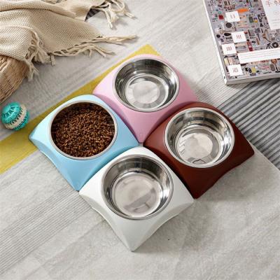 China Hot Selling Non-automatic Water Rolls Non-slip Durable Stainless Steel Food Feeder For Pet Supplies Pet Food Feeding Drinking Bowl for sale