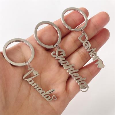 China Europe New Arrival Metal Key Chains Personalized Personalized Name Key Chain Stainless Steel Pendant Custom Key Chain for sale