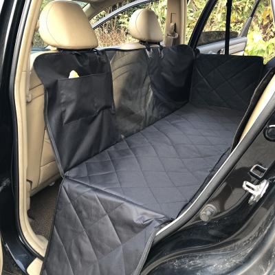 China Waterproof Travel 600D Oxford Cloth Pet Car Seat Hammock Dog Car Seat Cover With Side Flaps for sale