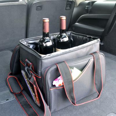 China With Cooler Waterproof Organizer High Capacity Car Handbag Car Storage Cooler Bag Organizer With Cooler for sale