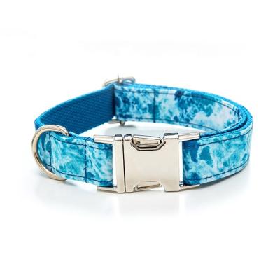 China Wholesale Designer Quick Release Eco Friendly Bulk High End Training Nylon Dog Collar With Metal Buckle for sale