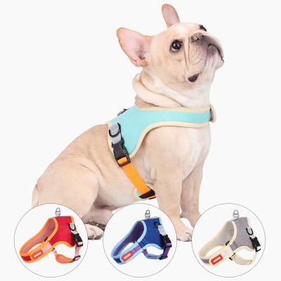 China Thoughtful Dog Walking Harness Manufacturers Eco Friendly Wholesale Adjustable Soft Pit Bull Dog Easy Harness for sale