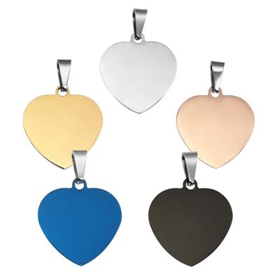 China America Customized Logo Wholesale Small Metal Multicolor Pet Name Aluminum Heart Blank Dog Tag For Dogs for sale