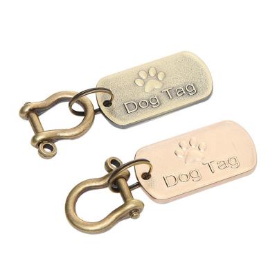 China America Customized Metal Brass Military Pet ID Name Blank Sublimation Anodized Aluminum Dog Tag for sale